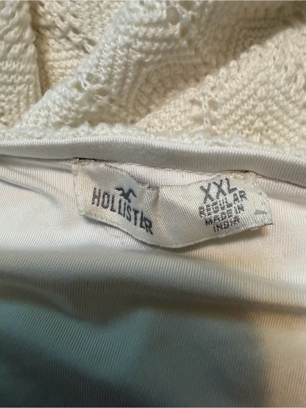 Hollister Cream Crochet Maxi Slip Dress XXL - Picture 2 of 7